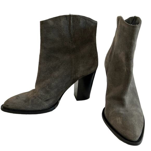 Vince ervying grey suede ankel boots womens size 6 - Picture 3 of 10